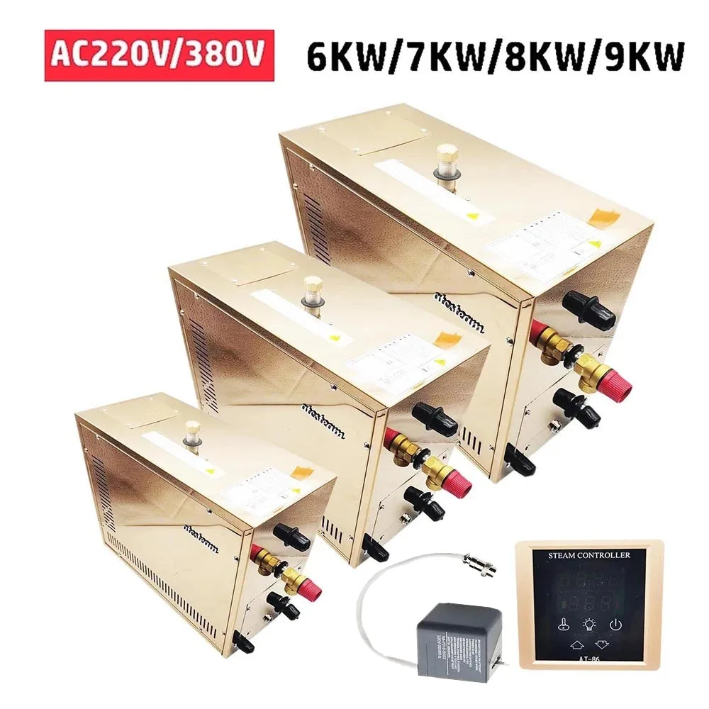 6/7/8/9KW Automatic Stainless Steel Steam Generator Descaling Sauna Room Steam Bath Machine For Spa Room Digital Controller
6/7/8/9KW Automatic Stainless Steel Steam Generator Descaling Sauna Room Steam Bath Machine For Spa Room Digital Controller