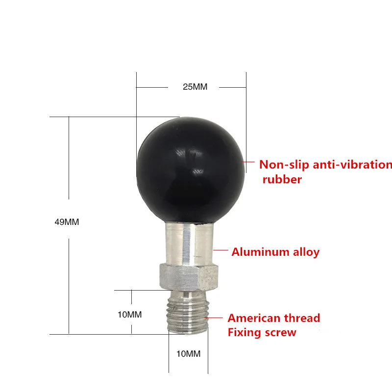1 Inch Ball Base M10 X 1.25 Male Thread Mount Motorcycle Phone Holder Motorbike gopro hero 8 accessoires gopro accessories
1 Inch Ball Base M10 X 1.25 Male Thread Mount Motorcycle Phone Holder Motorbike gopro hero 8 accessoires gopro accessories