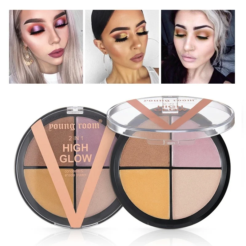 Makeup Four-color Highlight Eyeshadow Palette Brightening Powder Three-dimensional Brightening Complexion Shadow Concealer
Makeup Four-color Highlight Eyeshadow Palette Brightening Powder Three-dimensional Brightening Complexion Shadow Concealer