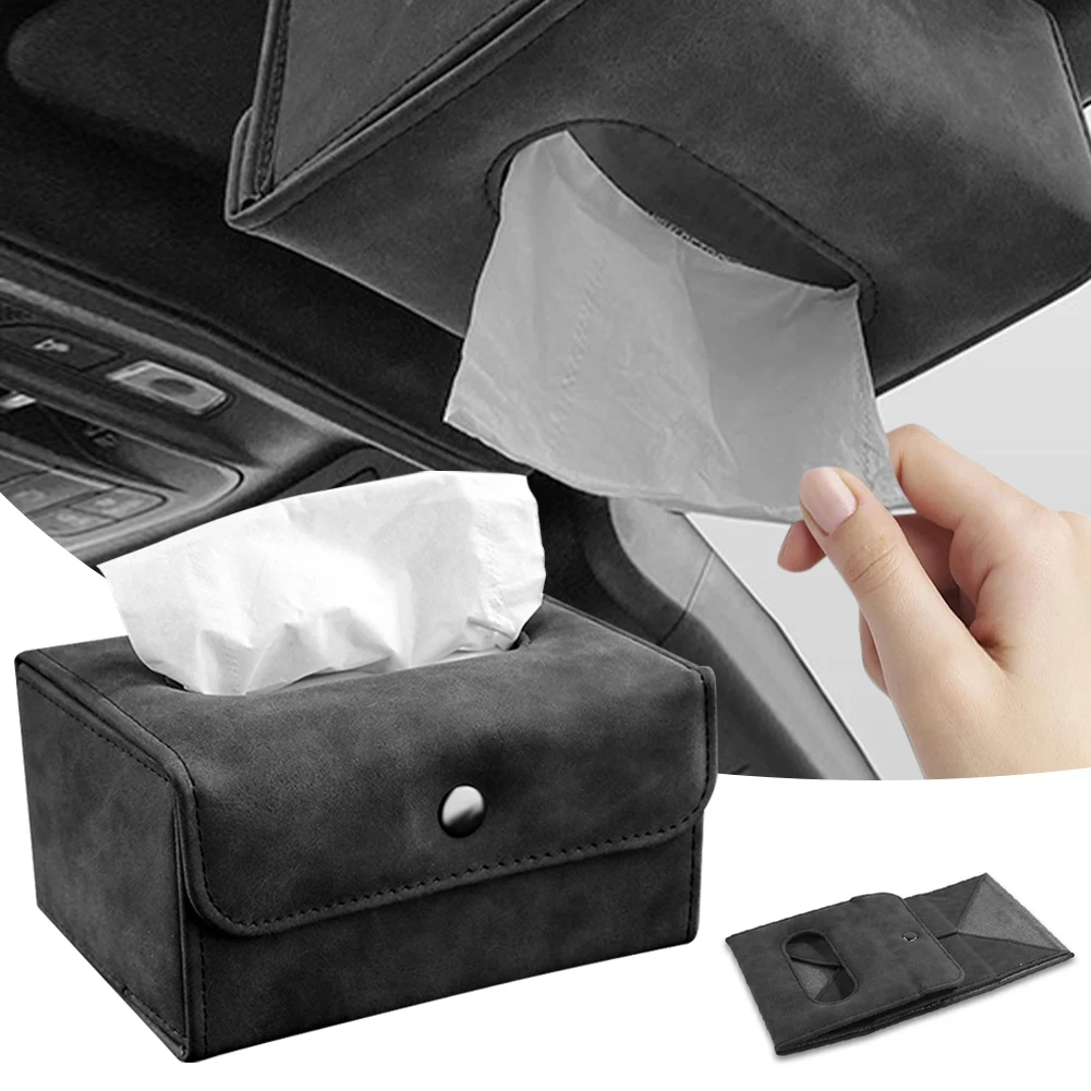 Car Tissue Holder Foldable Leather Tissue Box Holder Backseat Sun Visor Napkin Holder Interior Storage Organizer Car Accessories
Car Tissue Holder Foldable Leather Tissue Box Holder Backseat Sun Visor Napkin Holder Interior Storage Organizer Car Accessories