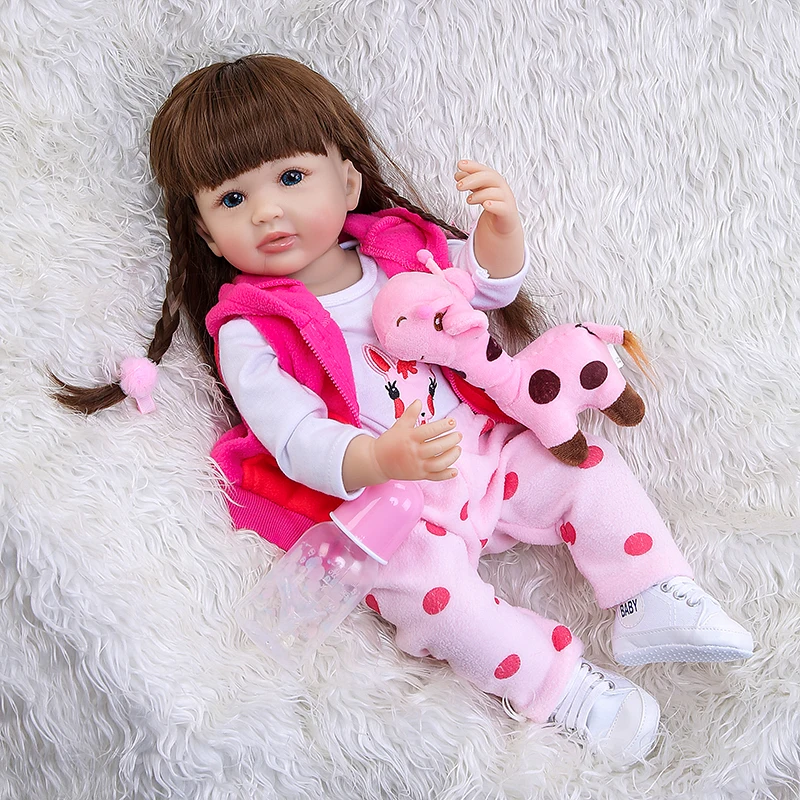 55CM Full Body Slicone Soft Reborn Baby Girl Bebe Doll Reborn Bath Toy Anatomically Correct Doll
55CM Full Body Slicone Soft Reborn Baby Girl Bebe Doll Reborn Bath Toy Anatomically Correct Doll