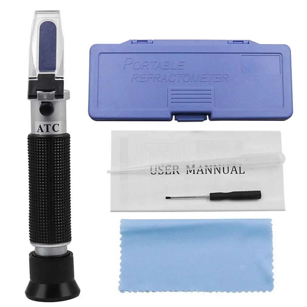 Handheld 0-100% Salinity Meter Aquarium ATC Refractometer 1.000-1.070SG Salinity Seawater Salinometer For Aquarium Fish Tank
Handheld 0-100% Salinity Meter Aquarium ATC Refractometer 1.000-1.070SG Salinity Seawater Salinometer For Aquarium Fish Tank