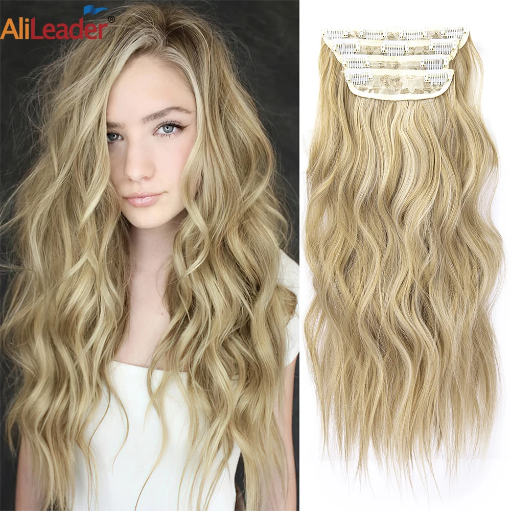 New 11 Clips Thick Synthetic Fiber Hair Extension 4pcs/set Clip In Hair Extensions Fake Long Natural Body Wavy Soft Hairpiece
New 11 Clips Thick Synthetic Fiber Hair Extension 4pcs/set Clip In Hair Extensions Fake Long Natural Body Wavy Soft Hairpiece