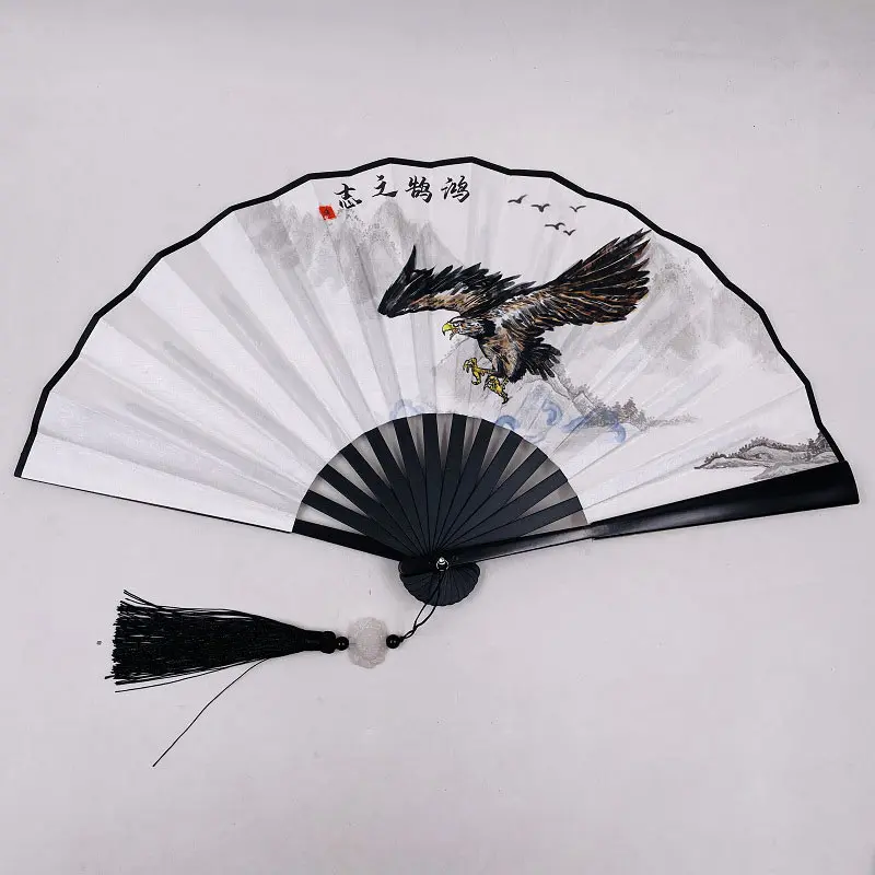 Chinese Silk Fan Chinese Style Fan Double Sided Silk Cloth Male Fan Tassel Tiger Wolf Crane Painting Fan Ancient Folding Fan
Chinese Silk Fan Chinese Style Fan Double Sided Silk Cloth Male Fan Tassel Tiger Wolf Crane Painting Fan Ancient Folding Fan