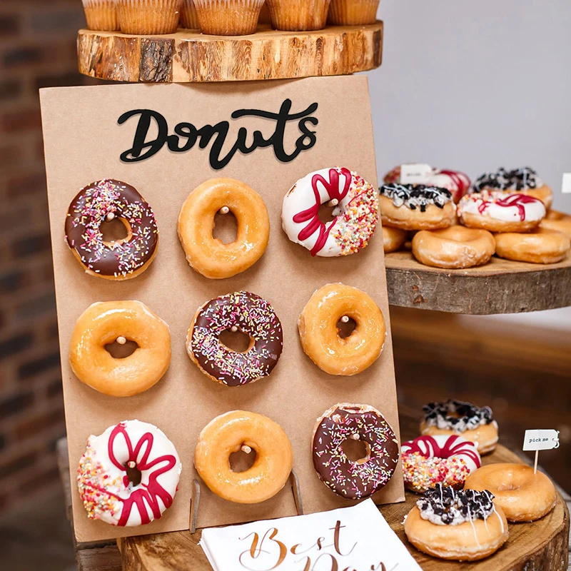 Wooden Donut Stand Wall Doughnut Holder Display Holder Kids Birthday Party Table Decorations Baby Shower Wedding Favors Supplies
Wooden Donut Stand Wall Doughnut Holder Display Holder Kids Birthday Party Table Decorations Baby Shower Wedding Favors Supplies