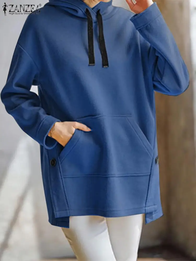 Fashion Women Long Sleeve Sweatshirts 2023 Loose Office Lady Hooded Outwears Oversized ZANZEA Casual Solid Hoodies Streetwears
Fashion Women Long Sleeve Sweatshirts 2023 Loose Office Lady Hooded Outwears Oversized ZANZEA Casual Solid Hoodies Streetwears