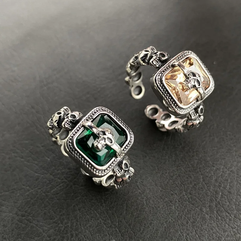 Women's Vintage Thai Silver Color Zircon Skull Opening Ring Party Gift Jewelry Ring Wholesale
Women's Vintage Thai Silver Color Zircon Skull Opening Ring Party Gift Jewelry Ring Wholesale