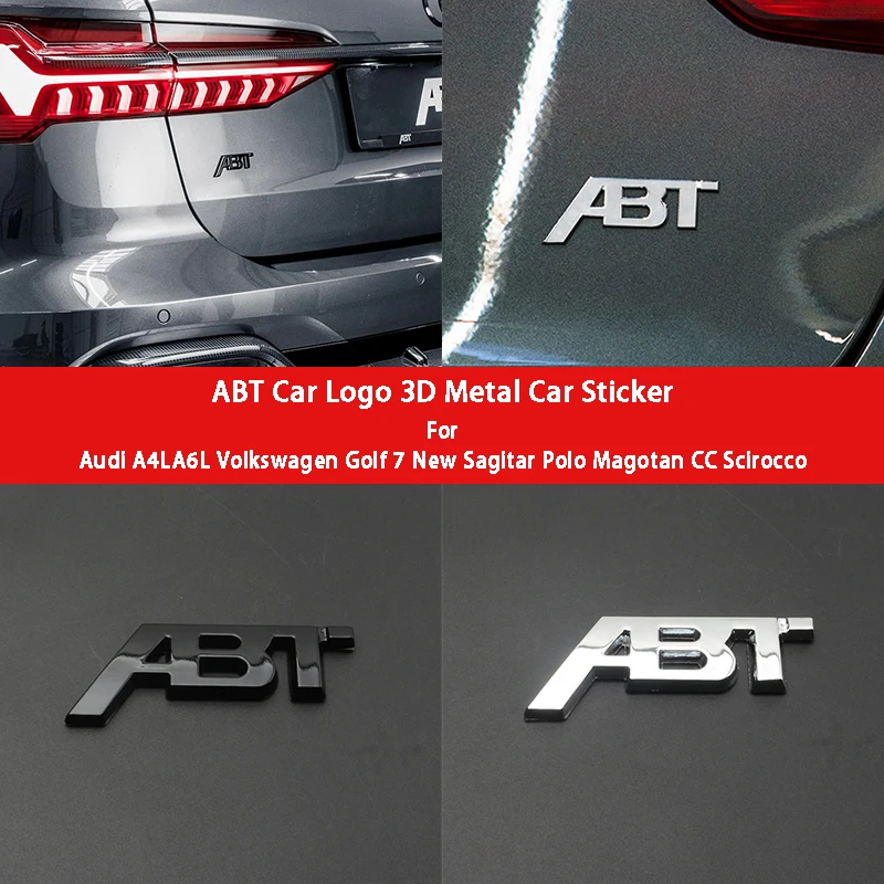 ABT Emblem Fender Side Stciker 4Motion Badge Rear Trunk Boot Logo Sticker Front Grille Chrome For VW Audi Q3 Q5 Q7 A3 A4
ABT Emblem Fender Side Stciker 4Motion Badge Rear Trunk Boot Logo Sticker Front Grille Chrome For VW Audi Q3 Q5 Q7 A3 A4
