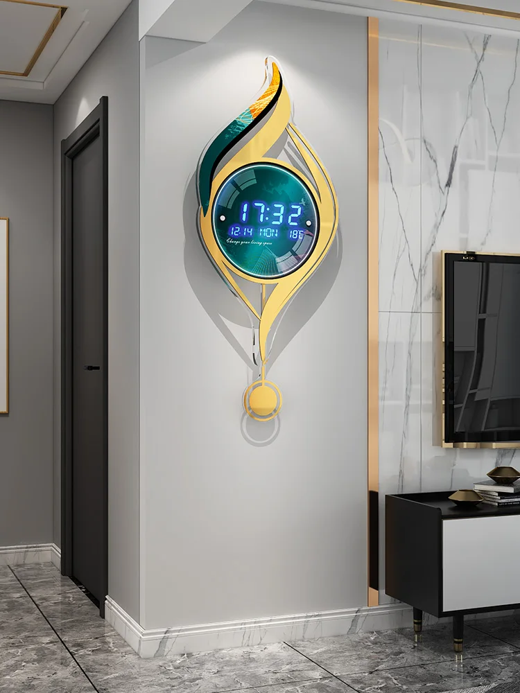 Perpetual calendar electronic clock new high-end clock wall clock living room wall decoration home clock creative light luxury
Perpetual calendar electronic clock new high-end clock wall clock living room wall decoration home clock creative light luxury