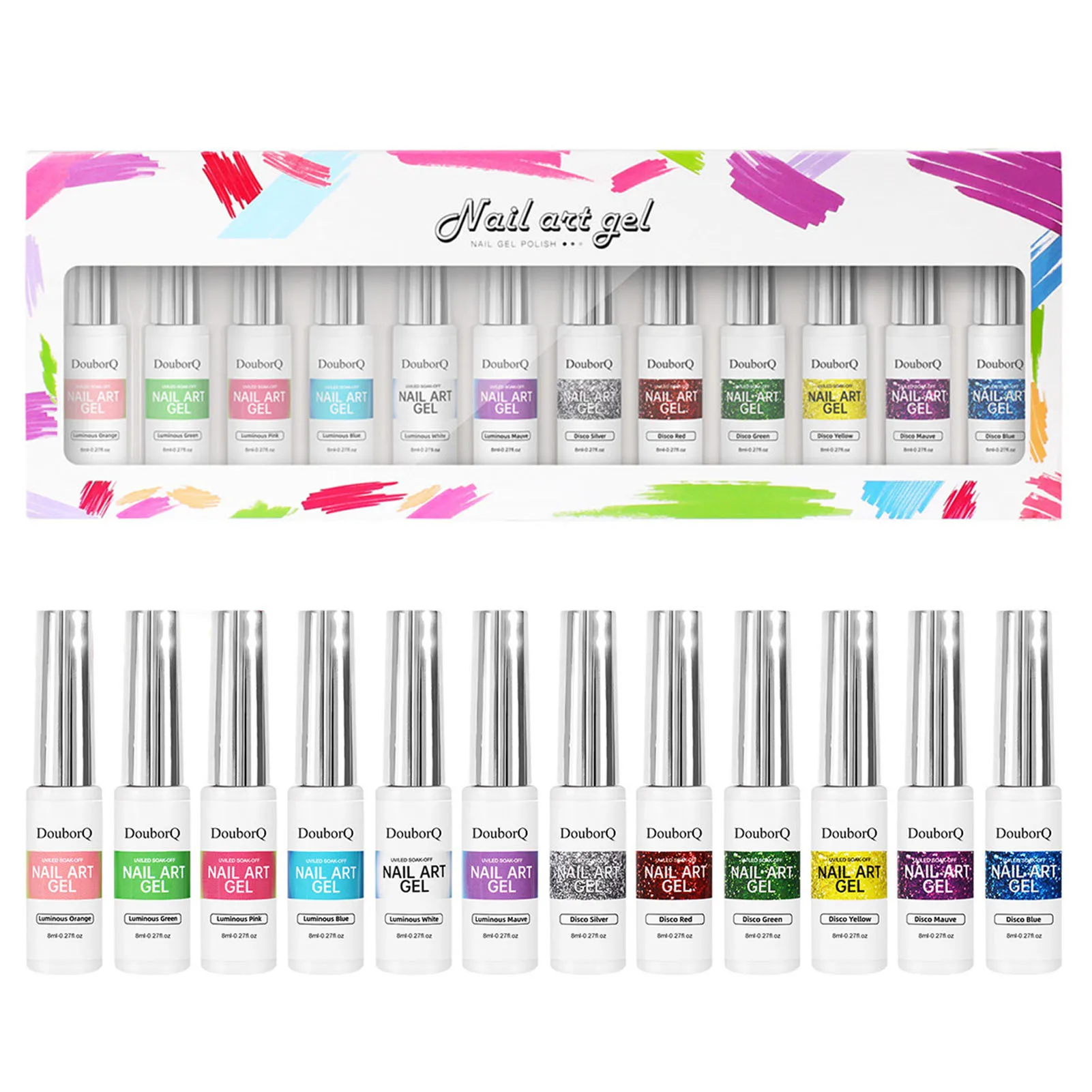 Набор гель-лаков для ногтей, 12 цветов
Набор гель-лаков для ногтей, 12 цветов