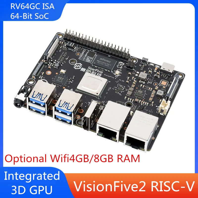 VisionFive2 телефон с одной платой, Облицовочный компьютер StarFive JH7110, процессор со встроенной 3D GPU базой на Linux до 1,5 ГГц
VisionFive2 телефон с одной платой, Облицовочный компьютер StarFive JH7110, процессор со встроенной 3D GPU базой на Linux до 1,5 ГГц