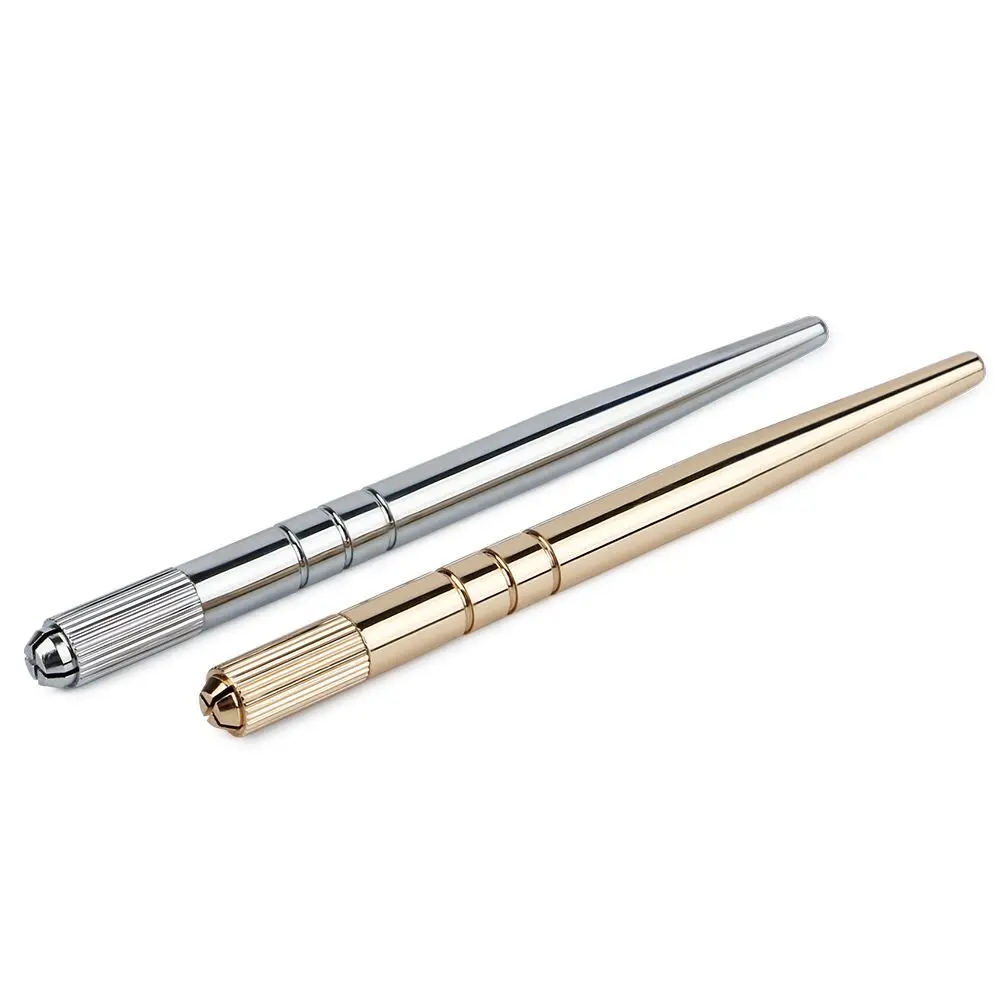 Medical Grade Eyebrow Microblading Holder Microblading Pen Permanent Cosmetic Manual Shiny Golden and Silver Tattoo Gun
Medical Grade Eyebrow Microblading Holder Microblading Pen Permanent Cosmetic Manual Shiny Golden and Silver Tattoo Gun