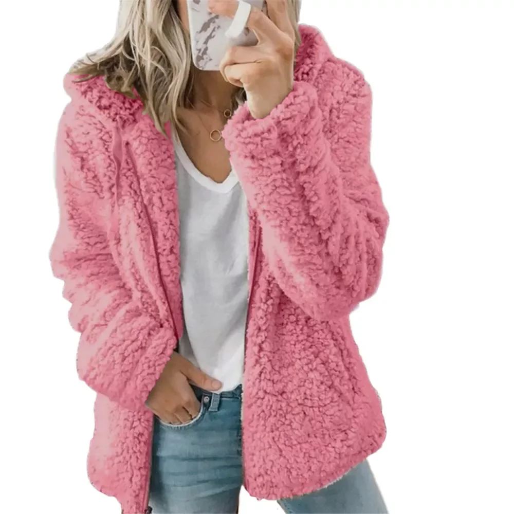 New2022 New Women Hooded Woolen Fleece Autumn and Winter Jacket Casual and Comfortable Zipper Winter Coat Women Elegant
New2022 New Women Hooded Woolen Fleece Autumn and Winter Jacket Casual and Comfortable Zipper Winter Coat Women Elegant