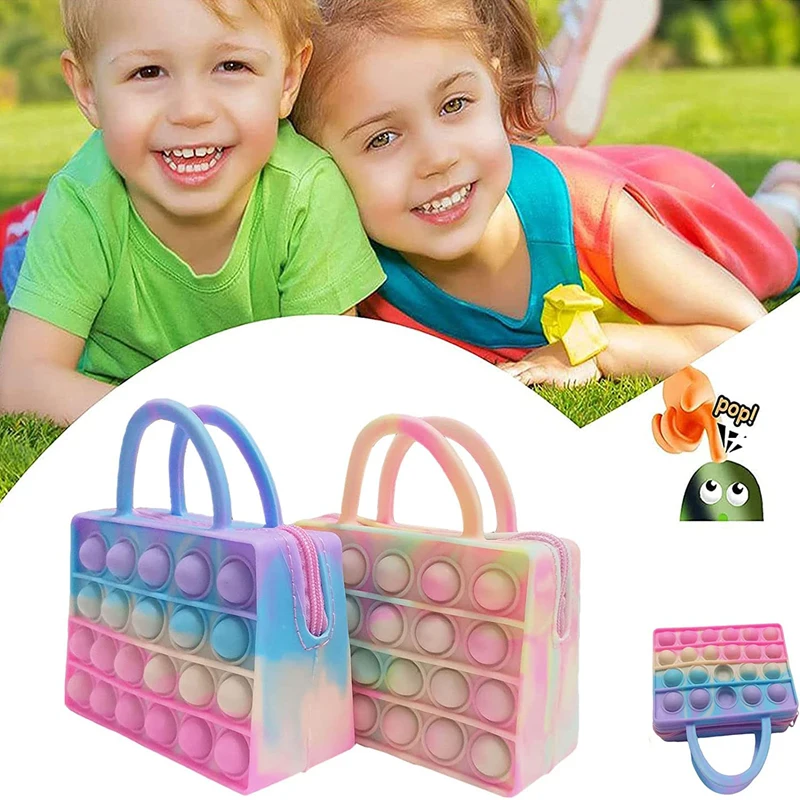Pops it Wallet Coin Purse Fidget Purse Silicone Push Pop Bubble Sensory Mini Handbag Toys to Relieve Emotional Stress for Kids
Pops it Wallet Coin Purse Fidget Purse Silicone Push Pop Bubble Sensory Mini Handbag Toys to Relieve Emotional Stress for Kids