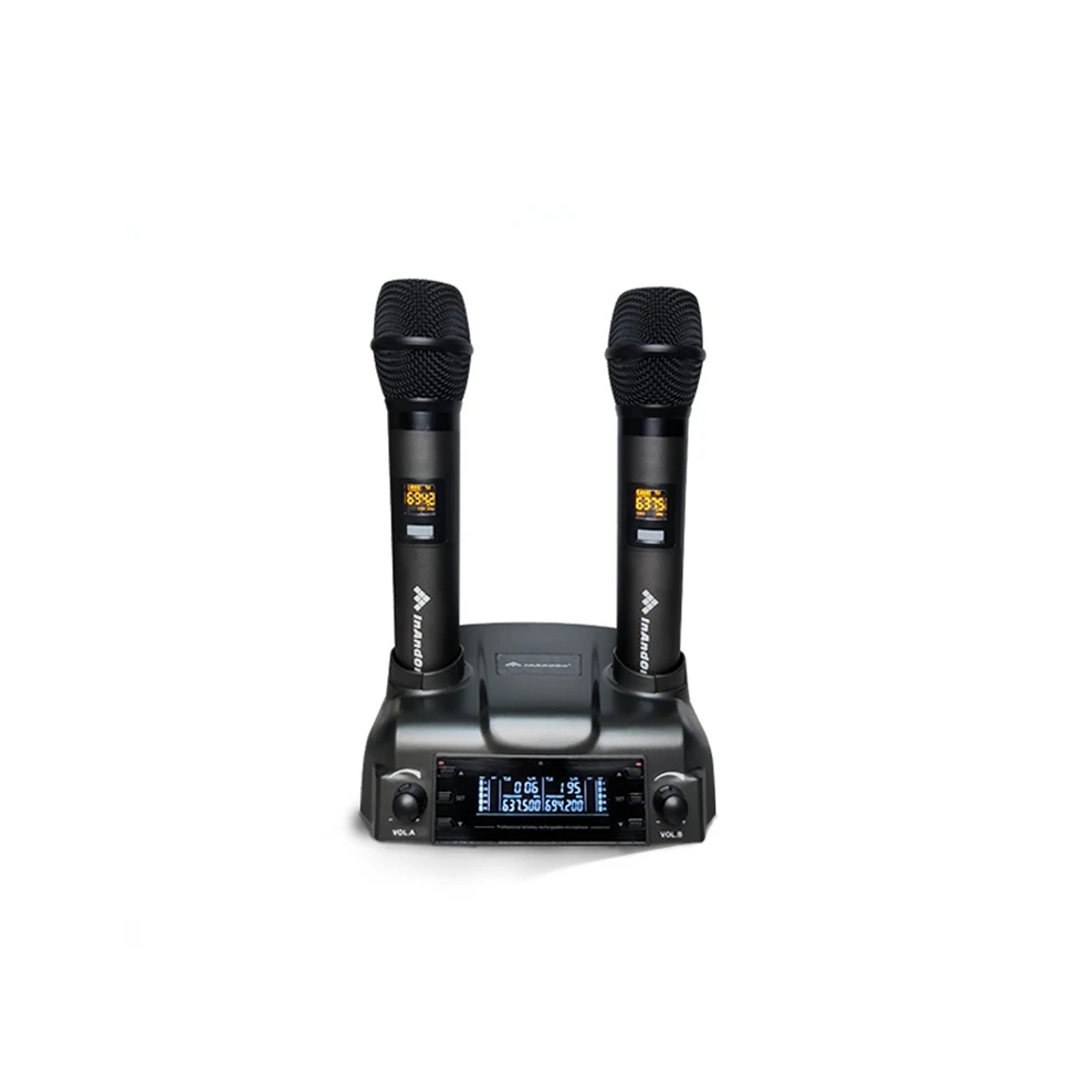 Home Portable Rechargeable Wireless Mic Suitable Karaoke Handheld Wireless Microphone
Home Portable Rechargeable Wireless Mic Suitable Karaoke Handheld Wireless Microphone