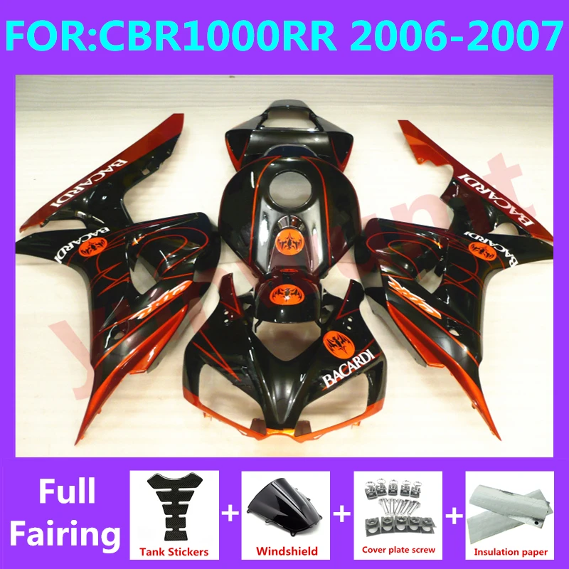 Новый комплект обтекателей для мотоцикла Abs подходит для CBR1000RR CBR1000 06 07 CBR 1000RR 2006 2007 обтекатель для кузова оранжевый черный
Новый комплект обтекателей для мотоцикла Abs подходит для CBR1000RR CBR1000 06 07 CBR 1000RR 2006 2007 обтекатель для кузова оранжевый черный