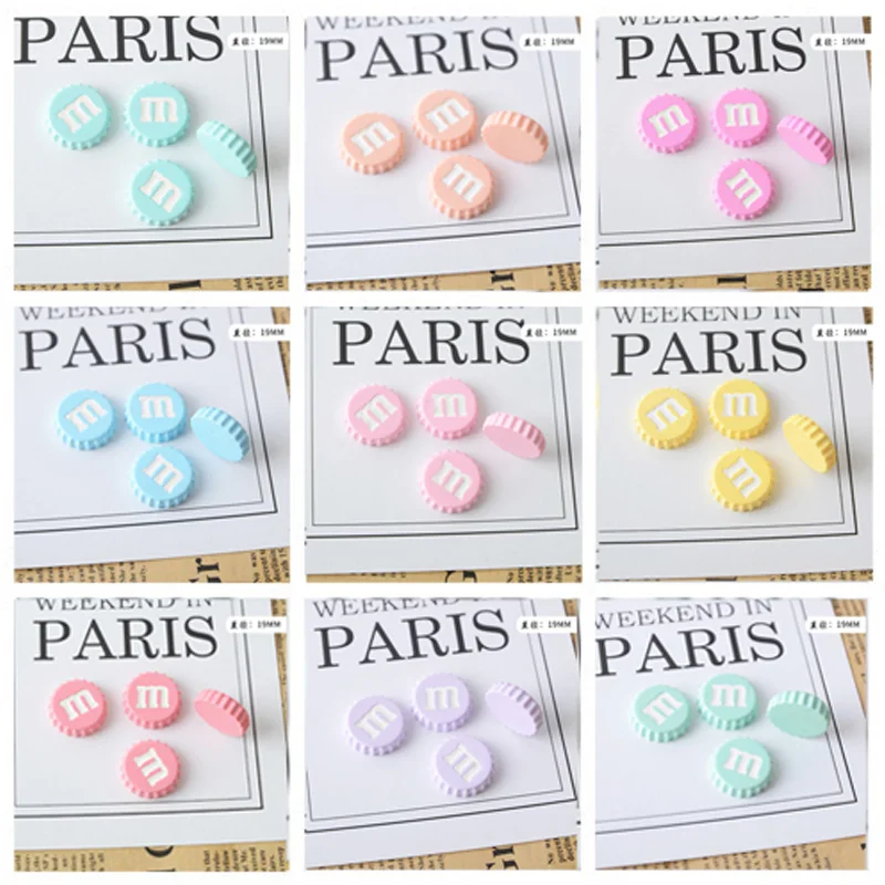 50Pcs/Lot kawaii M Beans Caps Cabochon Flatback Resin Decoration Crafts Embellishments For Scrapbooking Diy Accessories:19mm
50Pcs/Lot kawaii M Beans Caps Cabochon Flatback Resin Decoration Crafts Embellishments For Scrapbooking Diy Accessories:19mm