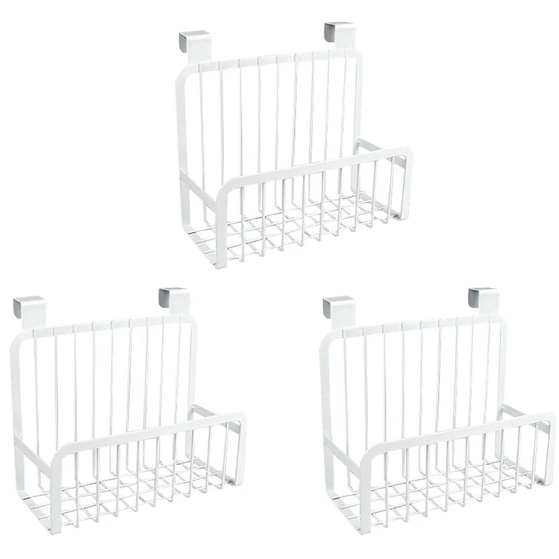 3PC Over The Cabinet Storage Basket Nail-Free Iron Kitchen Hanging Basket Door Cabinet Storage Rack Holder-White
3PC Over The Cabinet Storage Basket Nail-Free Iron Kitchen Hanging Basket Door Cabinet Storage Rack Holder-White