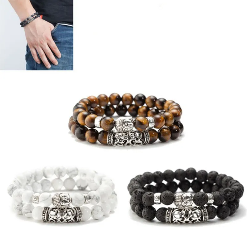 Delysia King 2PCS/Set Buddha Head Charm Bangles Indian Jewelry Set Bead Bracelet for Men and Women
Delysia King 2PCS/Set Buddha Head Charm Bangles Indian Jewelry Set Bead Bracelet for Men and Women