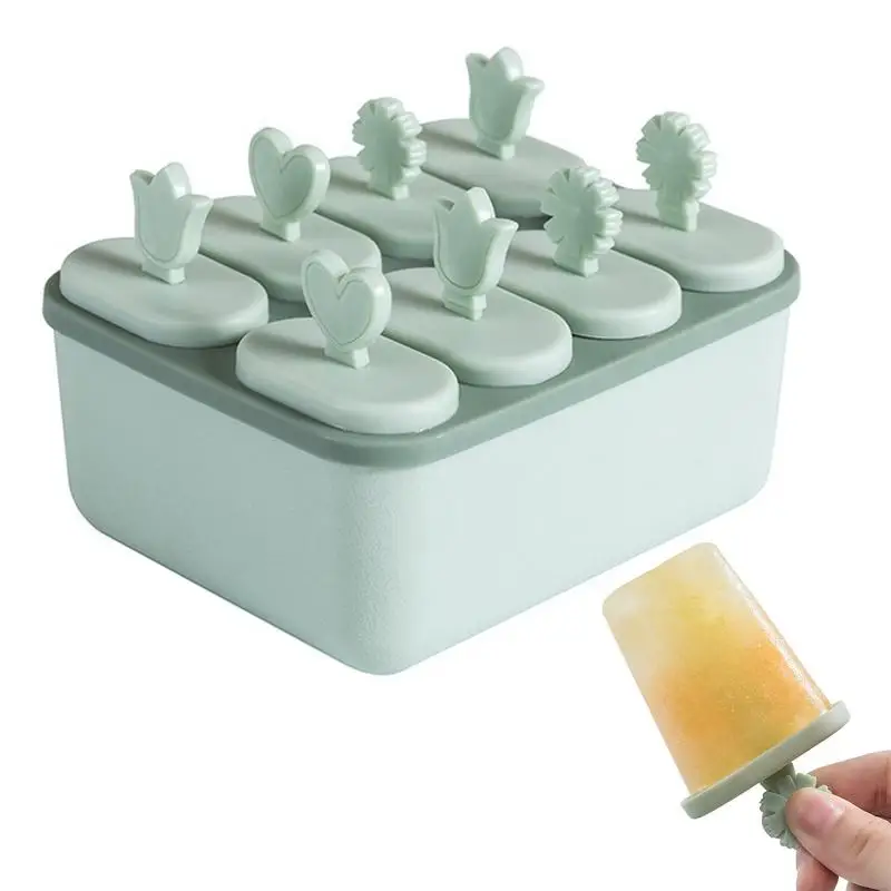 8-grid Popsicles Molds Summer Accessories Kitchen Tools Food Grade Lolly Mould DIY Ice Cream Maker Popsicle Molds Dessert Molds 
8-grid Popsicles Molds Summer Accessories Kitchen Tools Food Grade Lolly Mould DIY Ice Cream Maker Popsicle Molds Dessert Molds