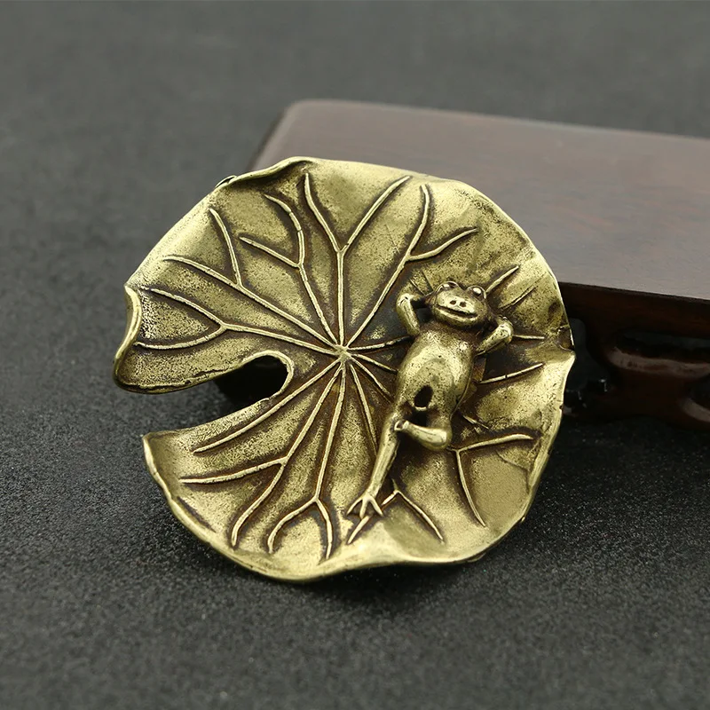 Ароматическая палочка и курильница ручной работы в стиле ретро, из чистой меди, с листьями лотоса, лягушкой, креативный держатель для благовоний, украшение для дома
Ароматическая палочка и курильница ручной работы в стиле ретро, из чистой меди, с листьями лотоса, лягушкой, креативный держатель для благовоний, украшение для дома