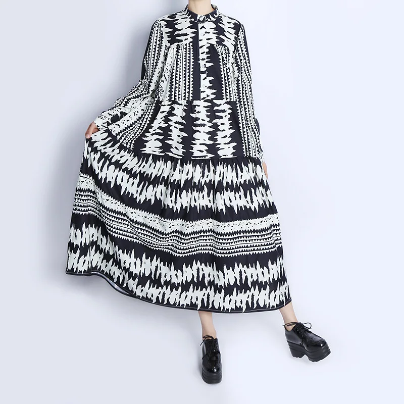 Long Sleeve Women Midi Skirt 2022 Autumn New Temperament Slim Print Slim Dress Loose Casual Punk Style Casual Retro Robe Outfit
Long Sleeve Women Midi Skirt 2022 Autumn New Temperament Slim Print Slim Dress Loose Casual Punk Style Casual Retro Robe Outfit