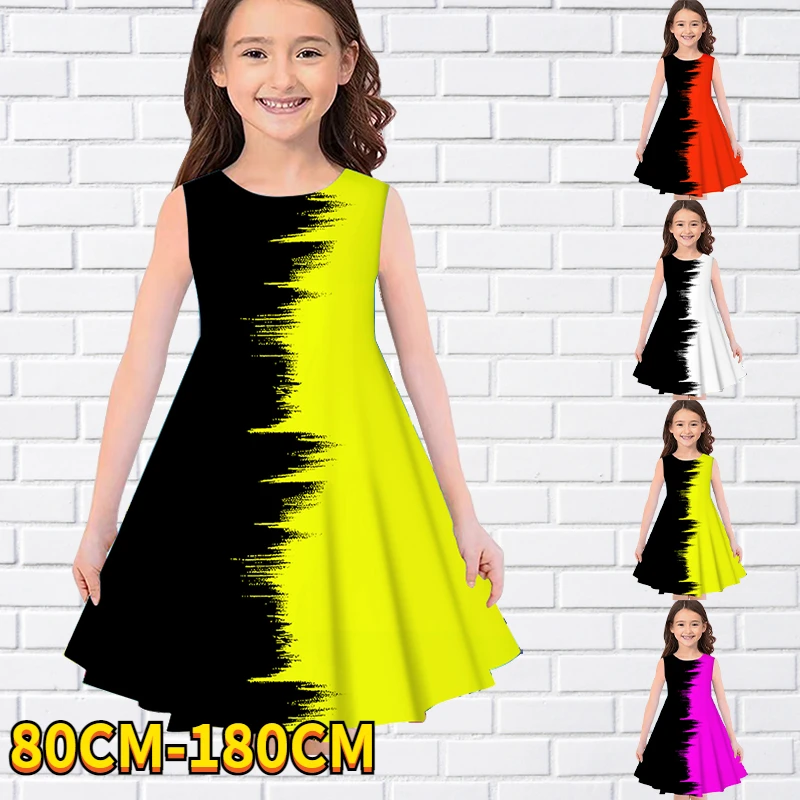 Kids Little Girl Sleeveless Dress Girls Dress 3D Kids Splicing Print Daily Casual Cute Sweet Over Knee Sleeveless Dress 80-180CM
Kids Little Girl Sleeveless Dress Girls Dress 3D Kids Splicing Print Daily Casual Cute Sweet Over Knee Sleeveless Dress 80-180CM