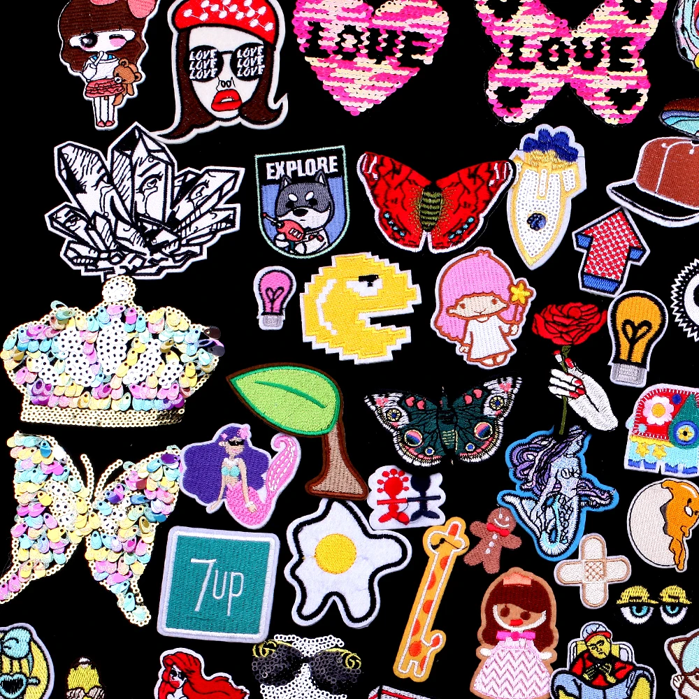Embroidery Patches on ClothesLucky Girl Applique Iron on Patches for Clothing Stickers Sewing DIY Cartoon Badge Lovely Butterfly
Embroidery Patches on ClothesLucky Girl Applique Iron on Patches for Clothing Stickers Sewing DIY Cartoon Badge Lovely Butterfly