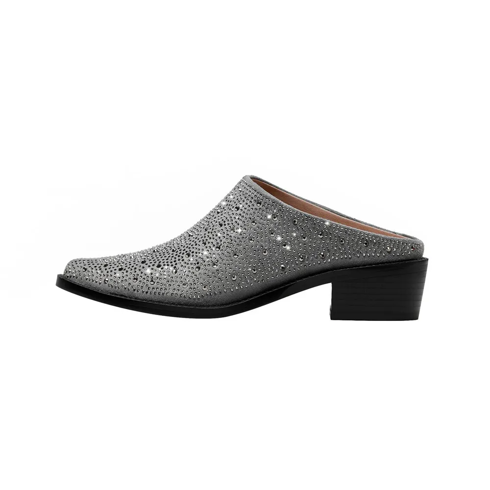 2023 Pointed Toe Rhinestone Shoes Mid Chunky Heel Slingback Loafers for Men and Women Pumps Large Size 43 Retro Spring/summer
2023 Pointed Toe Rhinestone Shoes Mid Chunky Heel Slingback Loafers for Men and Women Pumps Large Size 43 Retro Spring/summer