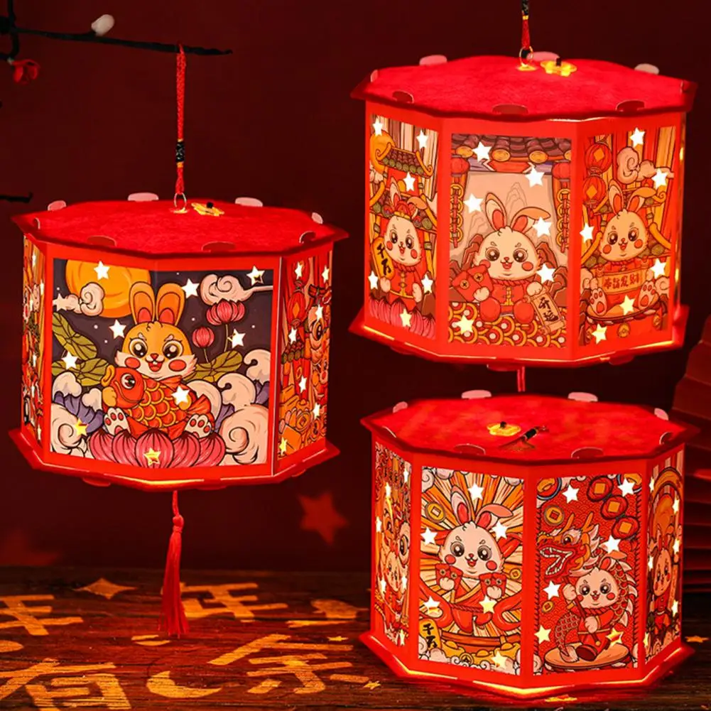 Lovely Portable Lantern 3D Hollow Cartoon Pattern Polygon Shape New Year Lantern Home Decoration
Lovely Portable Lantern 3D Hollow Cartoon Pattern Polygon Shape New Year Lantern Home Decoration