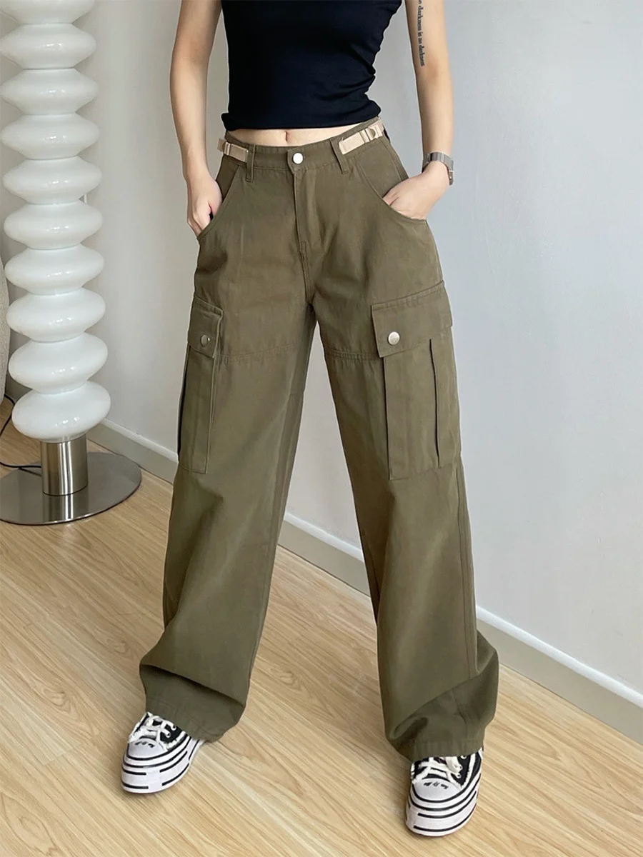 WOMENGAGA Street Spice Girls Loose Sweet Cool Hip Hop Pocket cargo pants New Women's High Waist Wide Leg Straight Leg Pants GTBC
WOMENGAGA Street Spice Girls Loose Sweet Cool Hip Hop Pocket cargo pants New Women's High Waist Wide Leg Straight Leg Pants GTBC