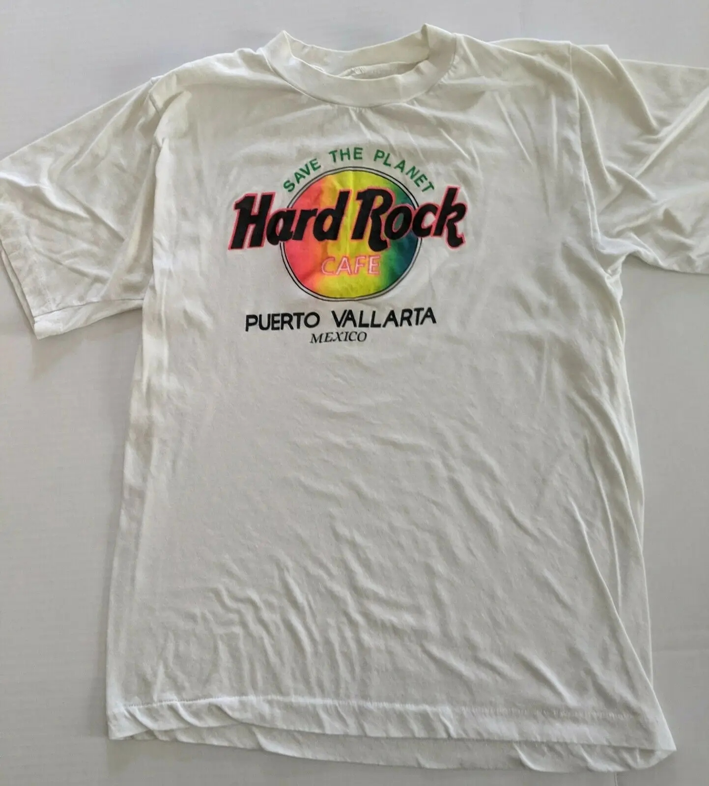 Hard Rock man shirt Cafe Puerto Vallarta Mexico Vintage Save the Planet T shirt Sz Large
Hard Rock man shirt Cafe Puerto Vallarta Mexico Vintage Save the Planet T shirt Sz Large