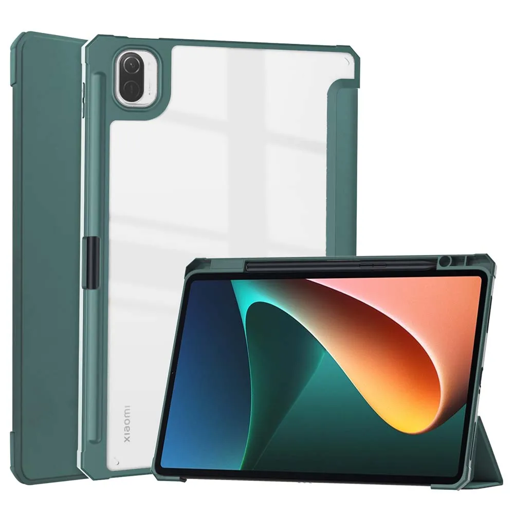 Прозрачный откидной смарт-чехол для Xiaomi Mi Pad 5 Pro, чехлы, противоударный чехол, складной держатель для планшета со слотом для стилуса
Прозрачный откидной смарт-чехол для Xiaomi Mi Pad 5 Pro, чехлы, противоударный чехол, складной держатель для планшета со слотом для стилуса