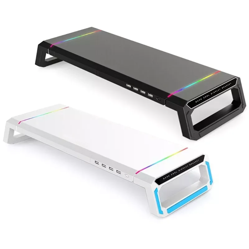 Подставка для монитора T1 универсальная с RGB-подсветкой и зарядным устройством USB 3,0
Подставка для монитора T1 универсальная с RGB-подсветкой и зарядным устройством USB 3,0