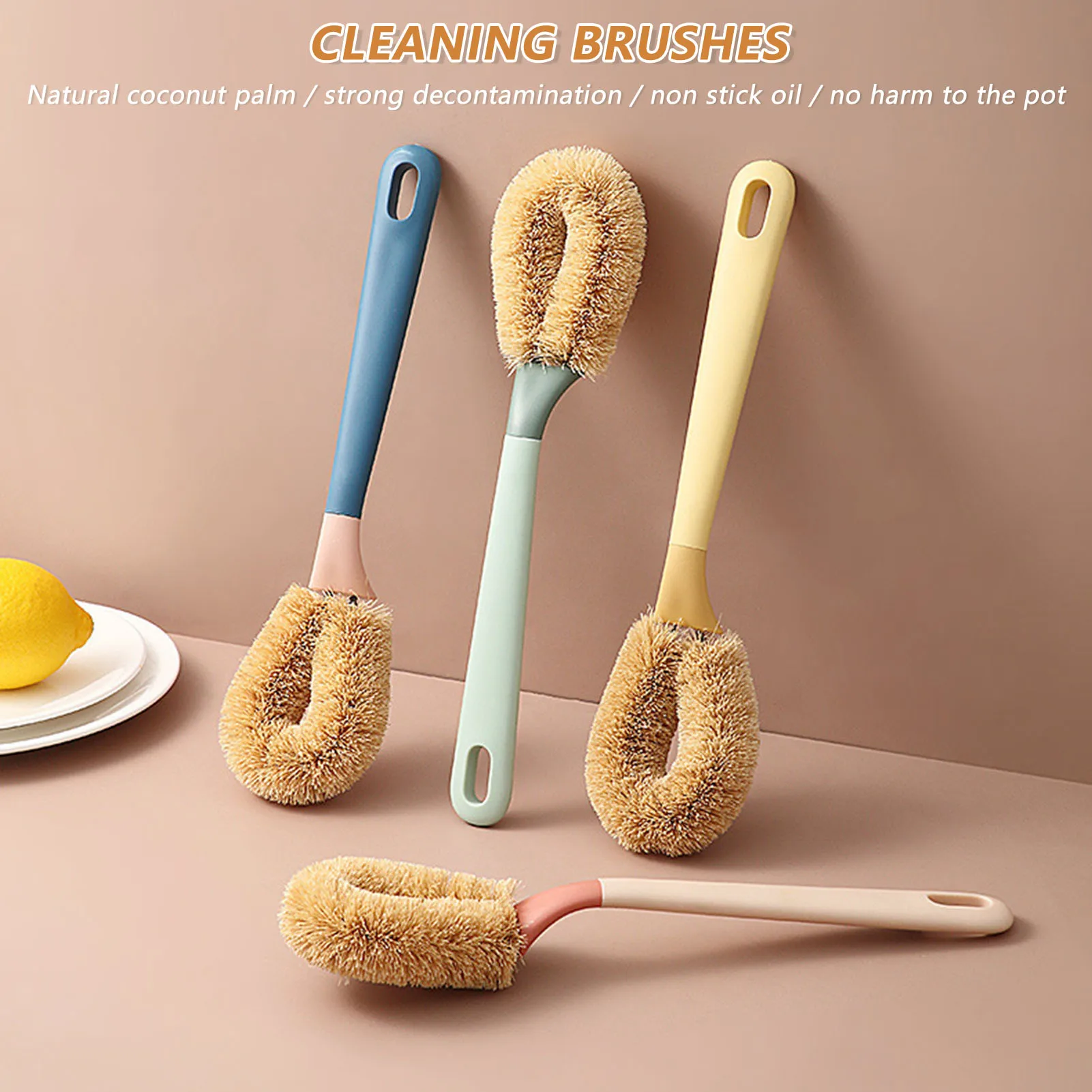 Pot Brush Brown Bristle in Long Handled for Dishes Pans Pots Sink Cleaning Durable Cleaning Brushes Hanging PP JS22
Pot Brush Brown Bristle in Long Handled for Dishes Pans Pots Sink Cleaning Durable Cleaning Brushes Hanging PP JS22