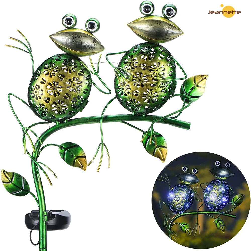 Solar Lights Outdoor Metal Sitting Frogs Garden Decor Solar Lamp Waterproof Garden Decorative Light for Courtyard Patio Pathway
Solar Lights Outdoor Metal Sitting Frogs Garden Decor Solar Lamp Waterproof Garden Decorative Light for Courtyard Patio Pathway