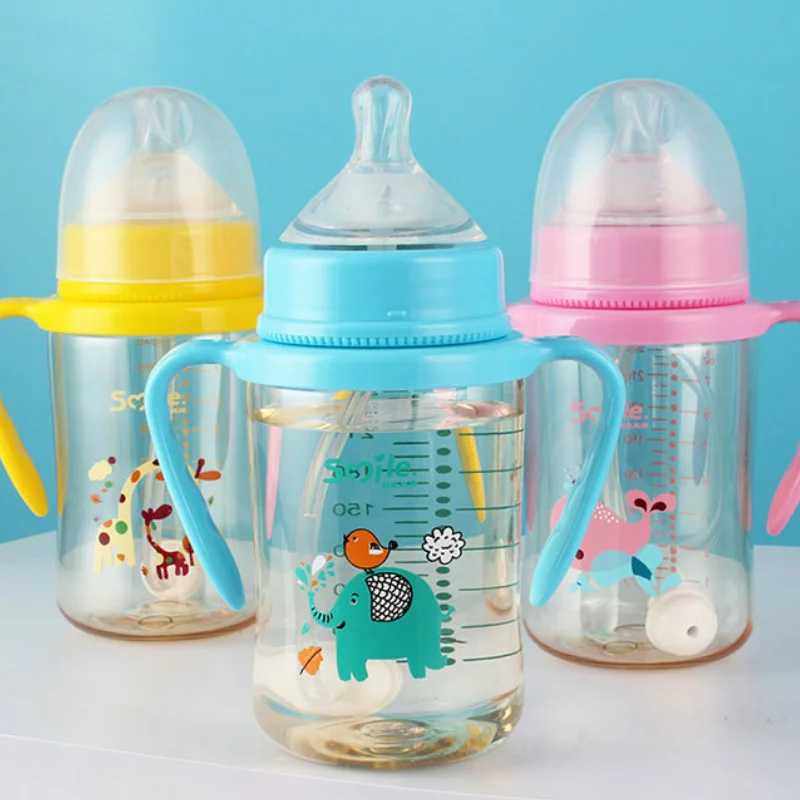 240ml/300ml Baby Feeding Bottle Kids Water Bottle with Straw Cute Water Bottle Children Fall Resistant Bottle with Handle
240ml/300ml Baby Feeding Bottle Kids Water Bottle with Straw Cute Water Bottle Children Fall Resistant Bottle with Handle