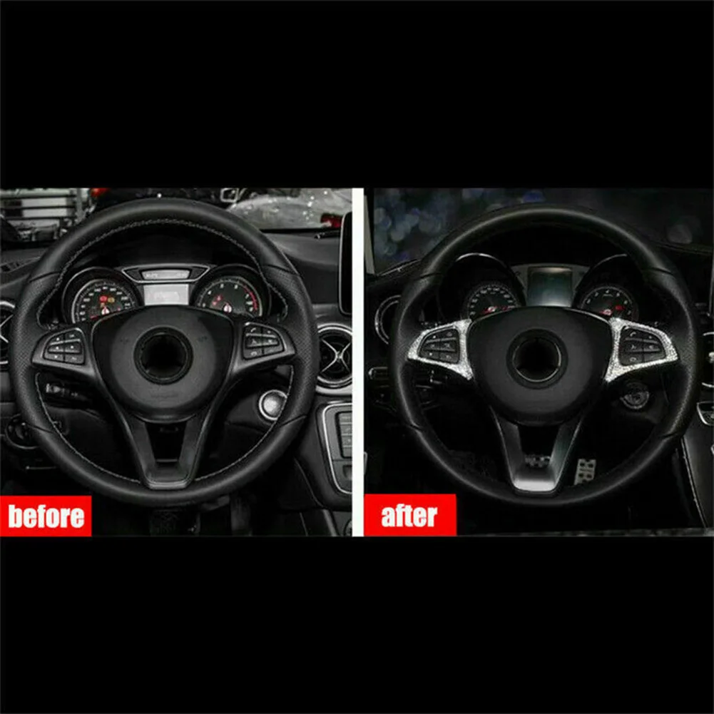 Steering Wheel Button Frame Replacemet Rhinestone Self-adhesive Tape Stylish Trim 2pcs/set Decoraive Brand New
Steering Wheel Button Frame Replacemet Rhinestone Self-adhesive Tape Stylish Trim 2pcs/set Decoraive Brand New