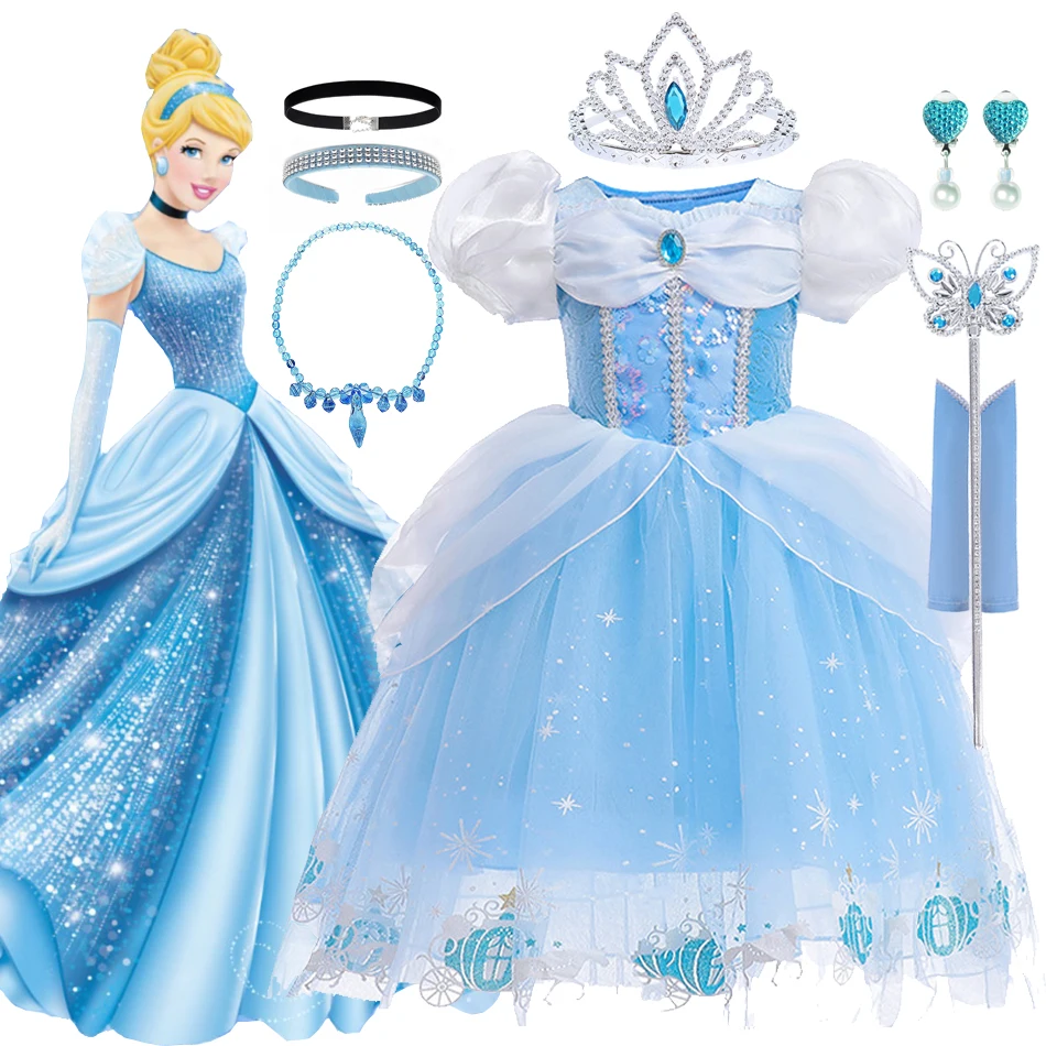 Deluxe Cinderella Dress Girl Halloween Cosplay Clothes Children Elegant Prom Gown Pumpkin Carriage Lace Sequins Carnival Costume
Deluxe Cinderella Dress Girl Halloween Cosplay Clothes Children Elegant Prom Gown Pumpkin Carriage Lace Sequins Carnival Costume