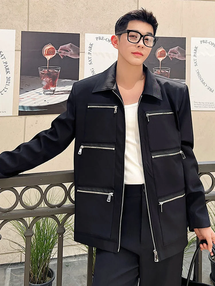 Designer Men Jacket Autumn Zipper 2023 Turn-down Collar Long Sleeve Male Coat Darkwear Pocket Temperament 2A5277
Designer Men Jacket Autumn Zipper 2023 Turn-down Collar Long Sleeve Male Coat Darkwear Pocket Temperament 2A5277