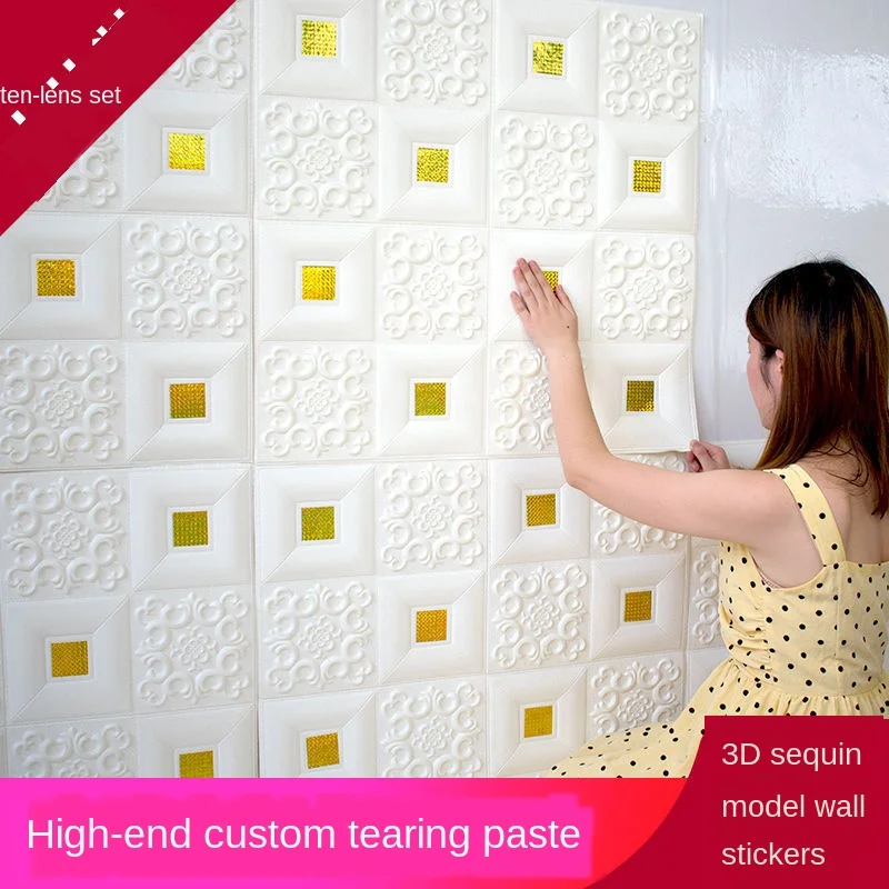10m Continuous 3D Wall Sticker Foam Waterproof Panels Self-adhesive Covering Wallpaper Living Room Home Decor TV Kids Decoration
10m Continuous 3D Wall Sticker Foam Waterproof Panels Self-adhesive Covering Wallpaper Living Room Home Decor TV Kids Decoration