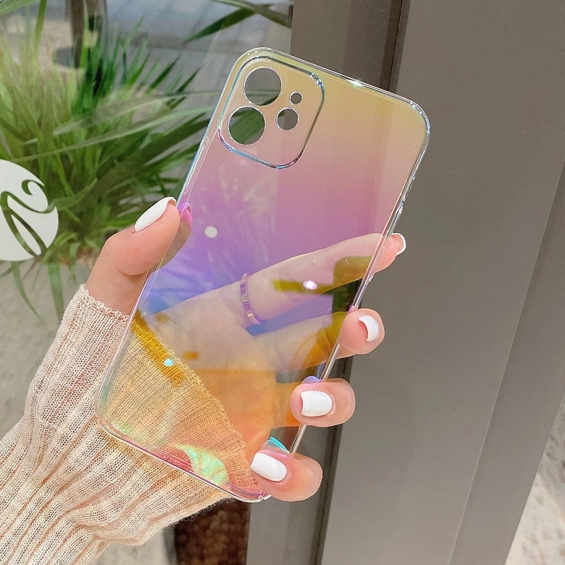 Fashion Rainbow Laser Phone Case For iPhone 11 12 13 Pro Max XS X XR 7 8 Plus Mini SE 2020 Luxury PC Bumper Back Cover
Fashion Rainbow Laser Phone Case For iPhone 11 12 13 Pro Max XS X XR 7 8 Plus Mini SE 2020 Luxury PC Bumper Back Cover