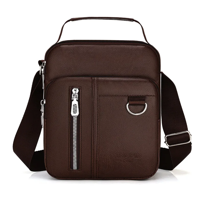

Fashion Men's Shoulder Bag Portable PU Leather Handbag Business Briefcase Travel Man Crossbody Bags Brand Qualit Men Bag