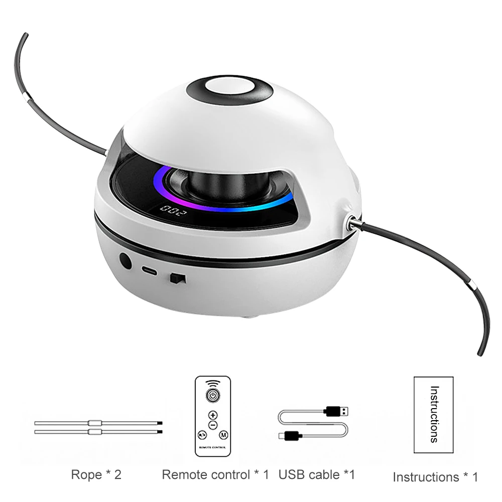Smart Electric Jump Rope Machine with Counter Remote Control and Music 10 Speeds Adjustable Jump Rope
Smart Electric Jump Rope Machine with Counter Remote Control and Music 10 Speeds Adjustable Jump Rope