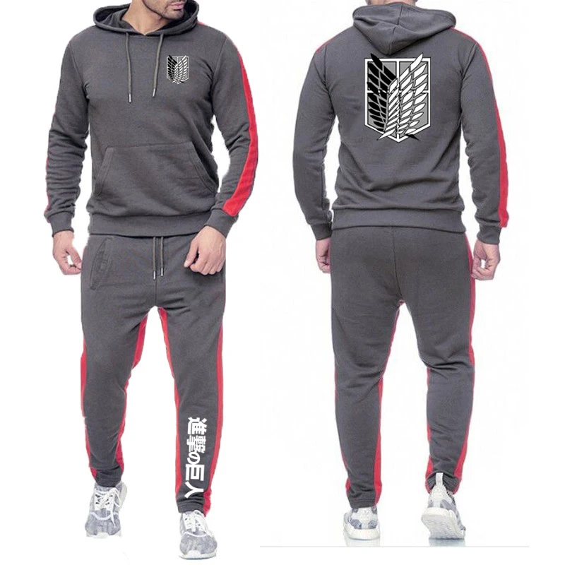 2023 New Spring Autumn Attack On Titan Logo Printing Comfortable Cotton Hooded Pullover+Sports Trousers Solid Color Classic Sets
2023 New Spring Autumn Attack On Titan Logo Printing Comfortable Cotton Hooded Pullover+Sports Trousers Solid Color Classic Sets