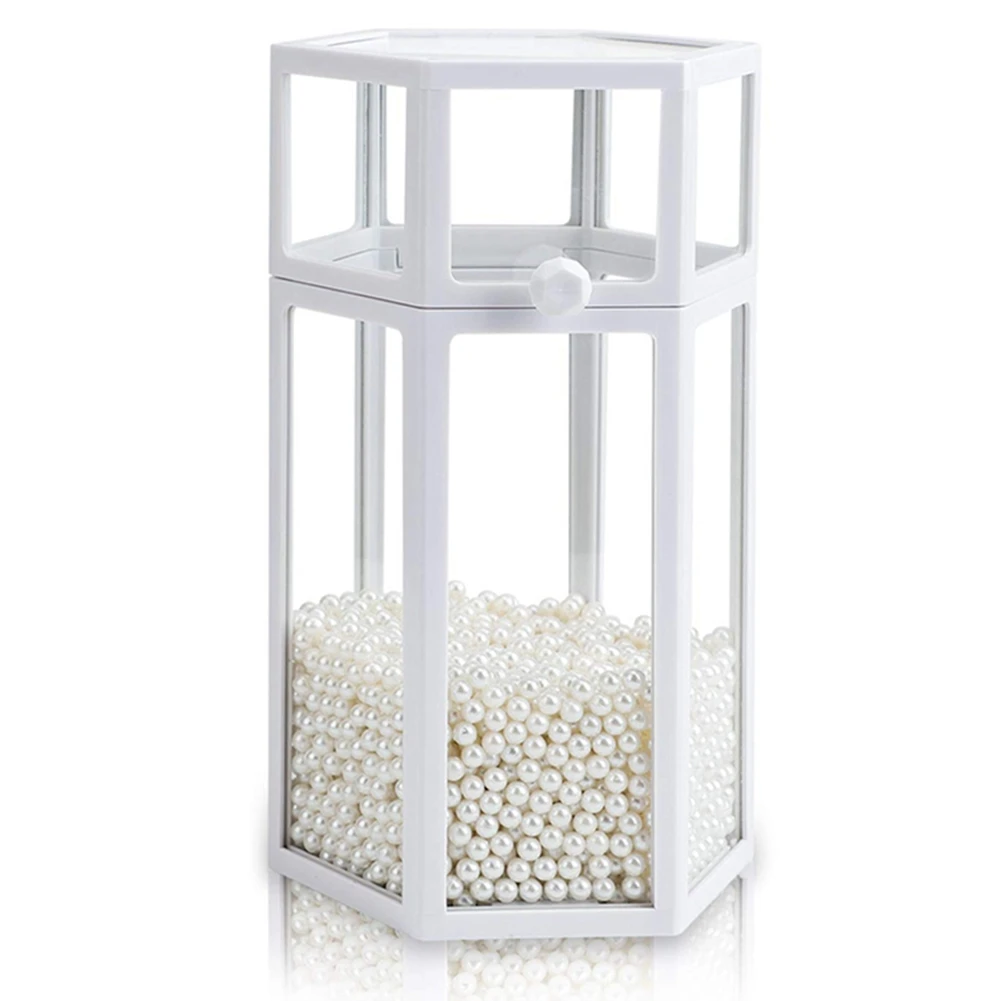 Glass Organizer for Makeup Brush,Hexagon Transparent Cosmetic Holder with Lid,Eyeliner Display Storage White
Glass Organizer for Makeup Brush,Hexagon Transparent Cosmetic Holder with Lid,Eyeliner Display Storage White