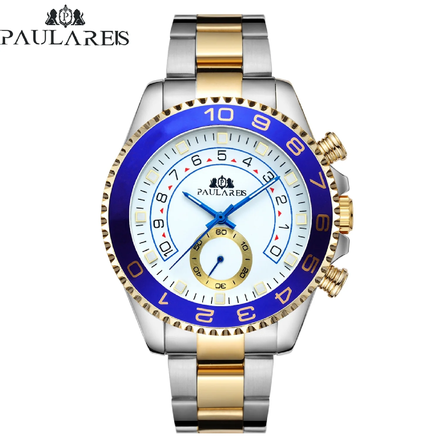 Automatic Self Wind Mechanical Stainless Steel Strap Casual Yellow Gold Silver Blue Bezel Master Business Men Watch
Automatic Self Wind Mechanical Stainless Steel Strap Casual Yellow Gold Silver Blue Bezel Master Business Men Watch