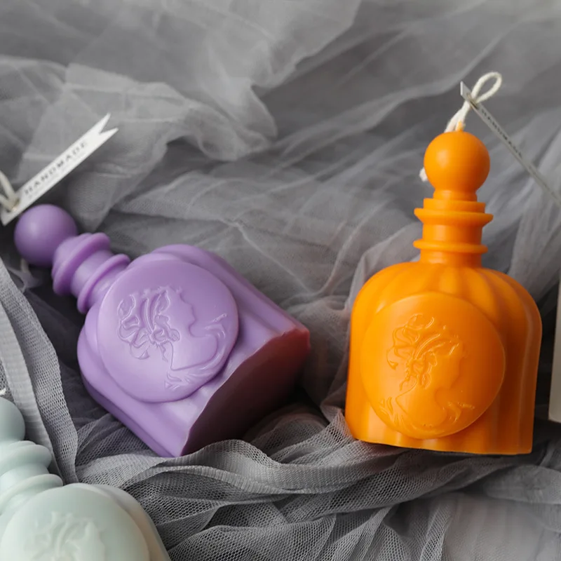 DIY Handmade Aromatherapy Scented Silicone Candle Mold Beauty Perfume Bottle Mould
DIY Handmade Aromatherapy Scented Silicone Candle Mold Beauty Perfume Bottle Mould