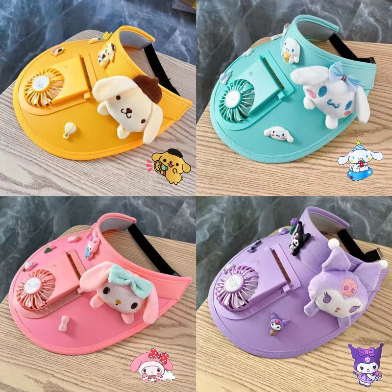 Sanrio кавайная Солнцезащитная шляпа HelloKitty Kuromi Cinnamoroll детский мультяшный милый солнцезащитный козырек Студенческая Уличная Повседневная шляпа с USB веером подарок для девочки
Sanrio кавайная Солнцезащитная шляпа HelloKitty Kuromi Cinnamoroll детский мультяшный милый солнцезащитный козырек Студенческая Уличная Повседневная шляпа с USB веером подарок для девочки