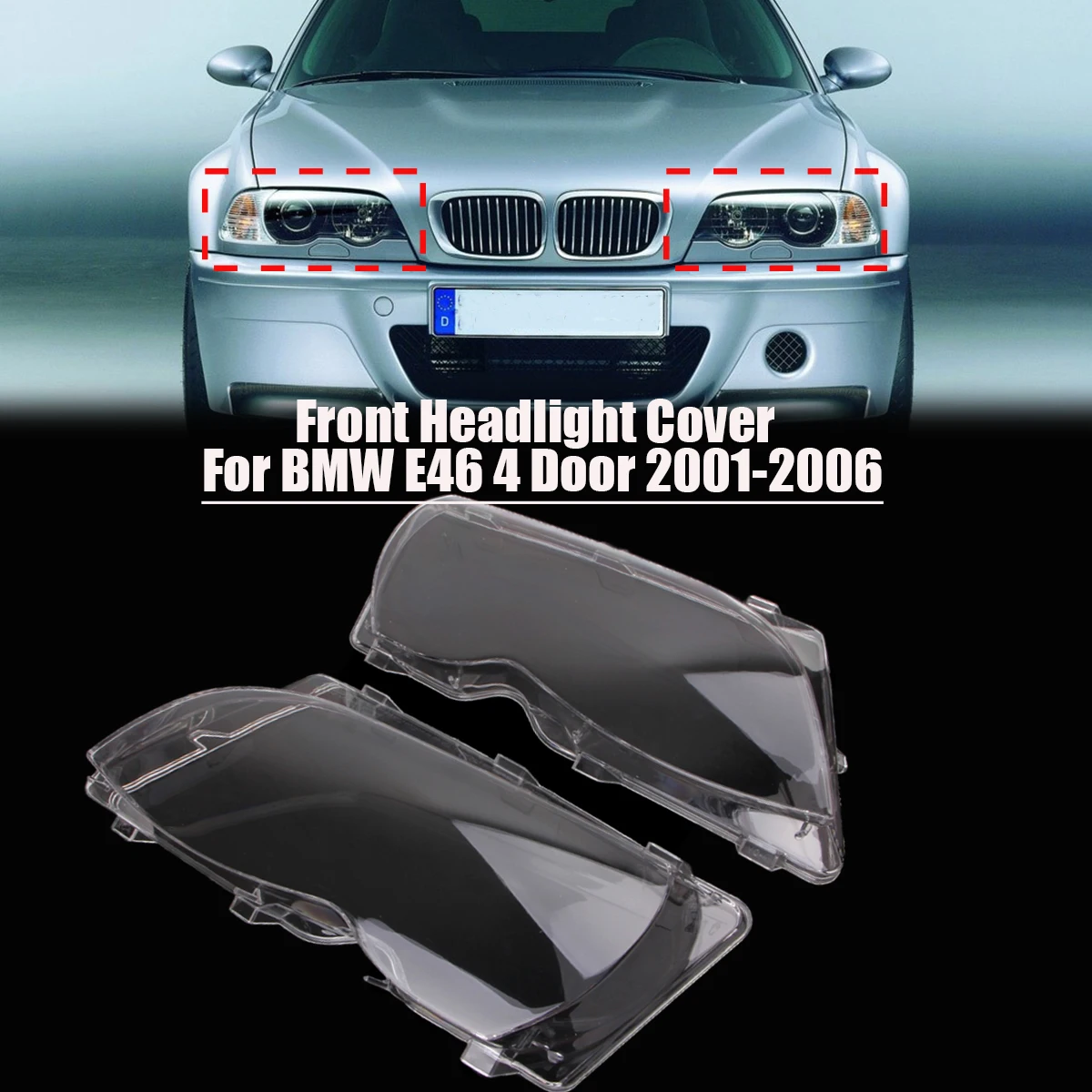 Прозрачный Абажур для передней фары, подходит для BMW 3 серии E46 Coupe/Cabrio Pre-facelift 2000-2003 M3 00-06, оболочка, автомобильные аксессуары
Прозрачный Абажур для передней фары, подходит для BMW 3 серии E46 Coupe/Cabrio Pre-facelift 2000-2003 M3 00-06, оболочка, автомобильные аксессуары